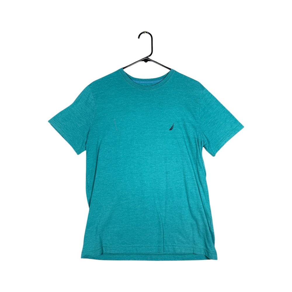 Nautica Mens Teal Heather Short Sleeve Crewneck T-Shirt Sustainably Crafted M